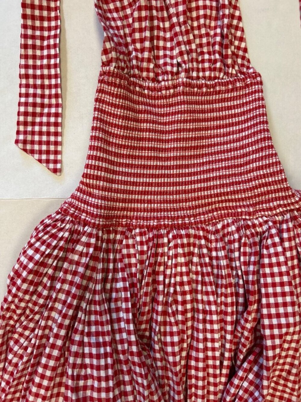 L’ACADEMIE Gwen Midi Dress Red & White Size XS NWT - Picture 5 of 9